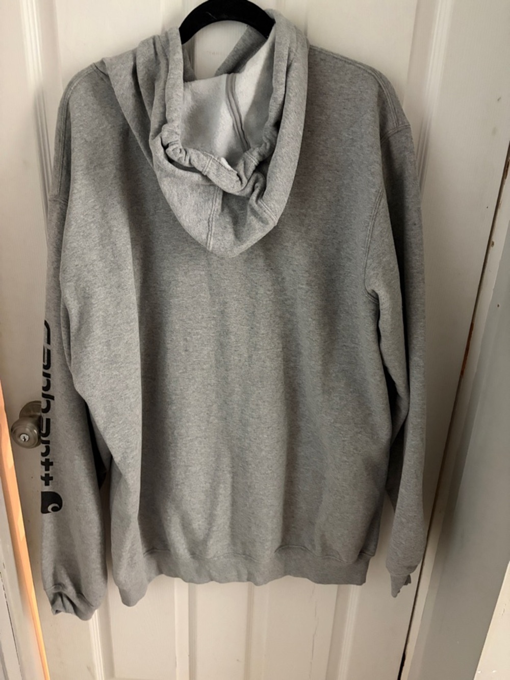 Carhartt Men’s Hooded Sweatshirt - Light Heather Gray - Picture 2 of 2